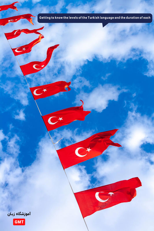 آشنایی با سطوح زبان ترکی و مدت زمان هر کدام 
